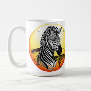 Caneca De Café Zebra African Savanna Wild Animal