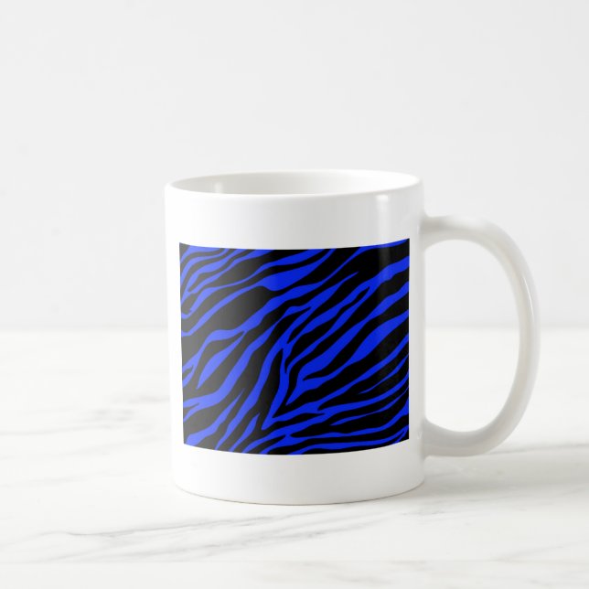 Caneca De Café zebra azul (Direita)