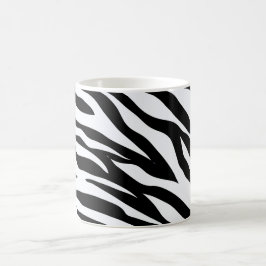 Caneca De Café Zebra Black and White Pattern  