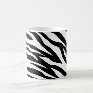 Caneca De Café Zebra Black and White Pattern  