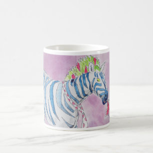 Caneca De Café Zebra do balancim de punk