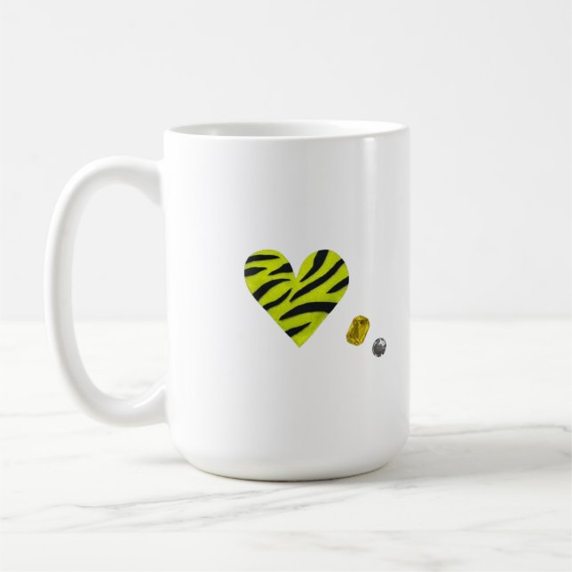 Caneca De Café Zebra-heart (Esquerda)