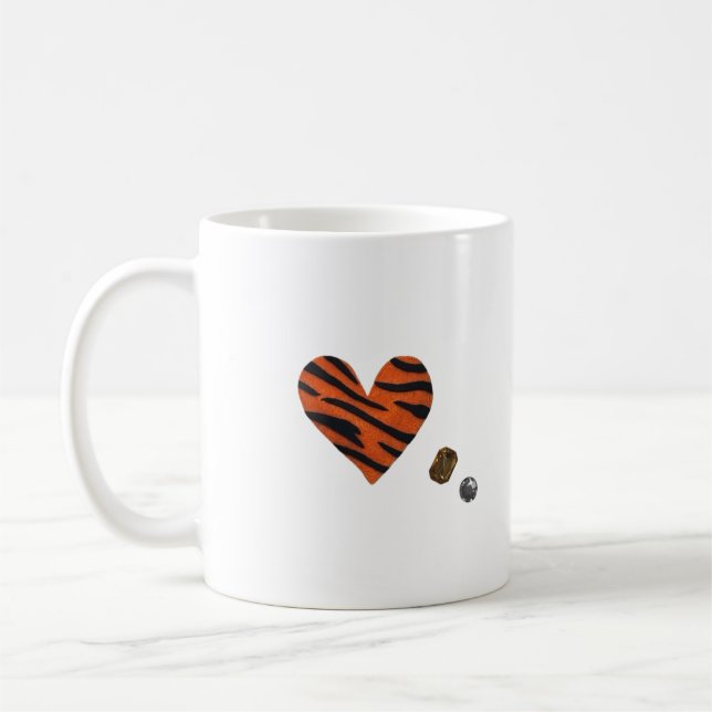 Caneca De Café Zebra-heart (Esquerda)