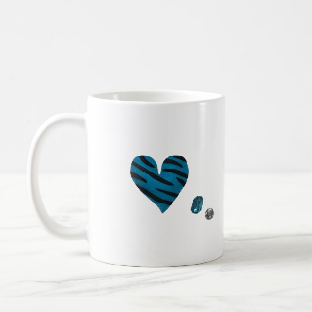 Caneca De Café Zebra-heart (Esquerda)