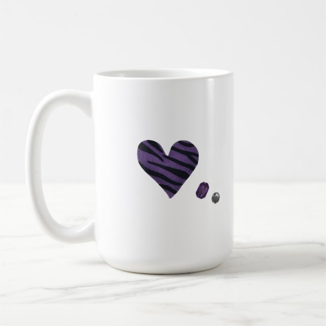 Caneca De Café Zebra-heart (Esquerda)