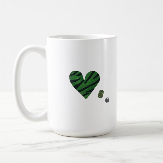 Caneca De Café Zebra-heart (Esquerda)