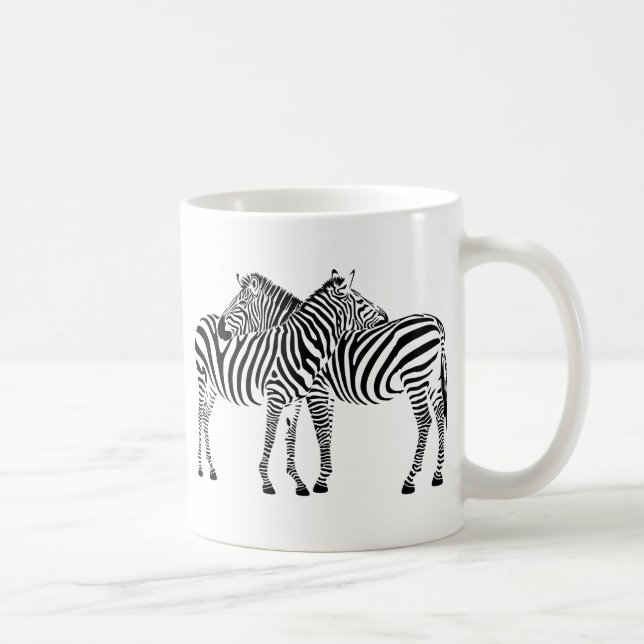 Caneca De Café Zebra Love (Direita)
