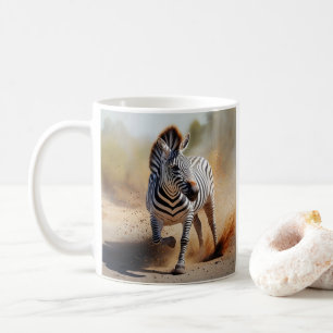 Caneca De Café Zebra na Arte Safari Selvagem Dramática