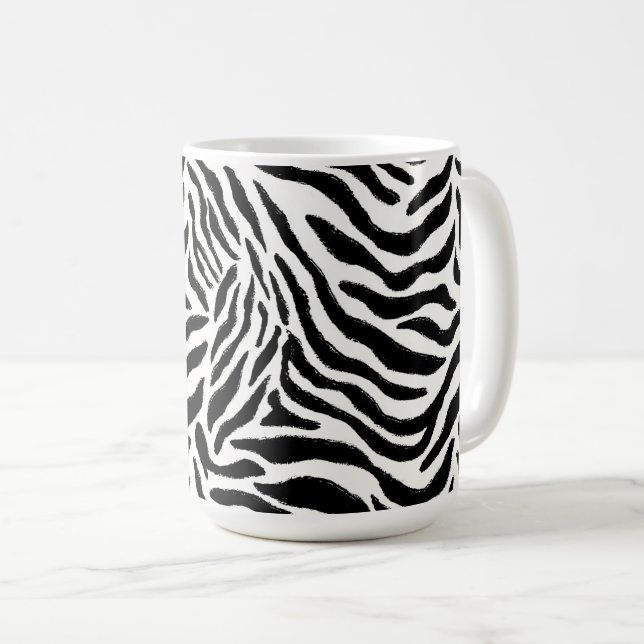 Caneca De Café Zebra Print Mug (Frente Esquerda)