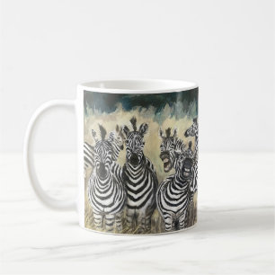 Caneca De Café Zebra Rindo - Um Coração Cheero
