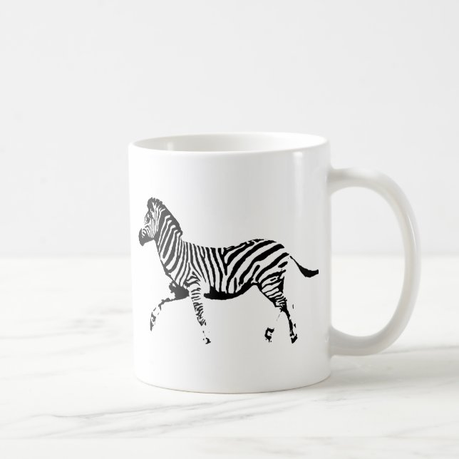 Caneca De Café Zebra Running (Direita)
