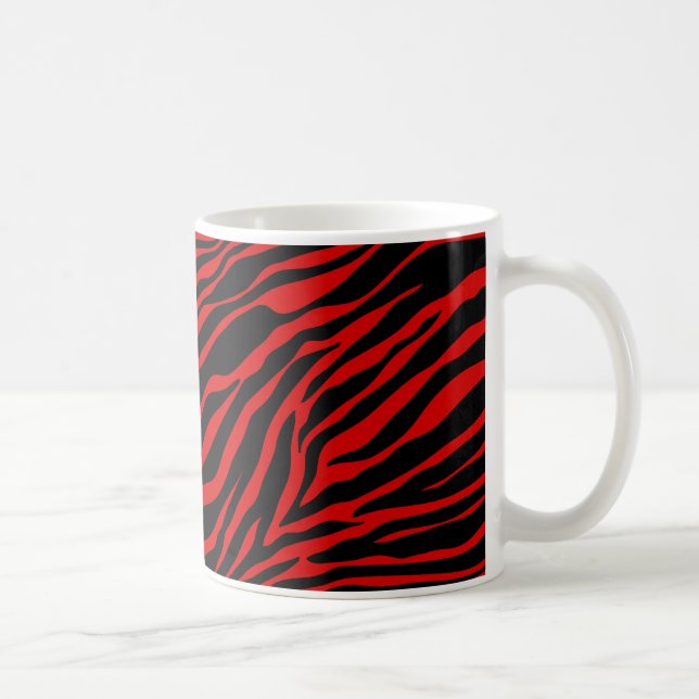 Caneca De Café zebra vermelha (Direita)