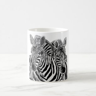 Caneca De Café Zebras - Abraço - Desenho