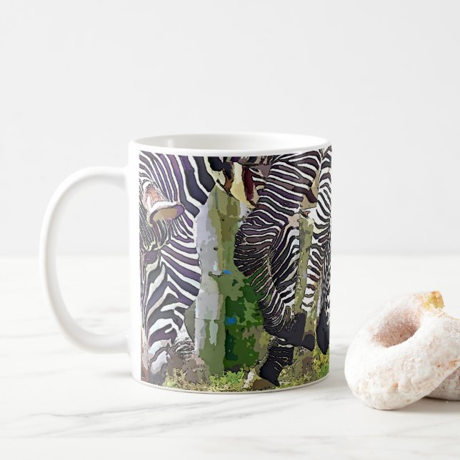 CANECA DE CAFÉ ZEBRAS GRAZING (Com Donut)