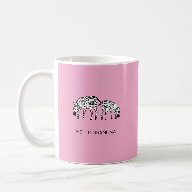 Caneca De Café Zebras quenianas fofas (Esquerda)