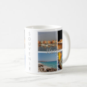 Caneca De Café zEG068 HURGHADA, Egito, Mar Vermelho, Mosaico,