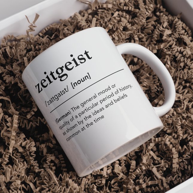 Caneca De Café Zeitgeist Definição Alemã Contemporânea (Criador carregado)