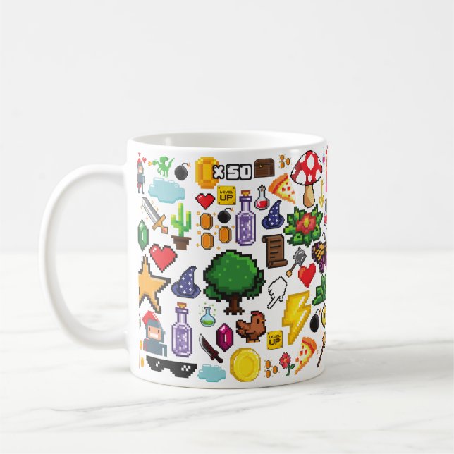 Caneca De Café Zelda Gamer Inspirou Mug (Esquerda)