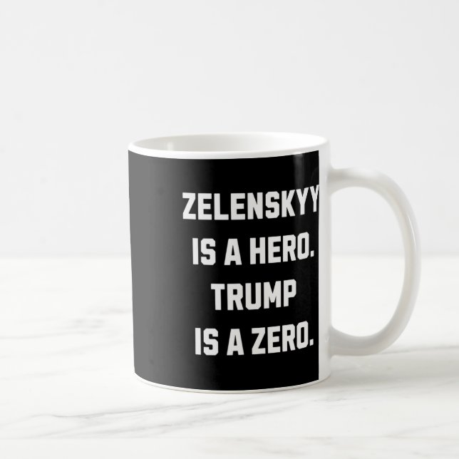 Caneca De Café Zelenskyy É Um Herói.  (Direita)