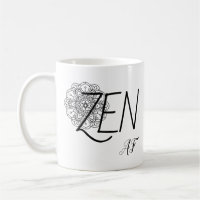 Zen AF Funny Humor Mandala Coffee Mug