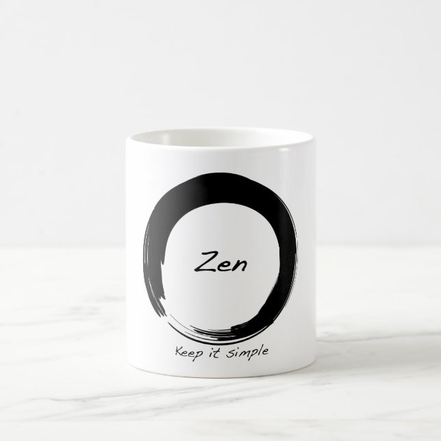 Caneca De Café Zen: Mantenha-o simples (Centro)