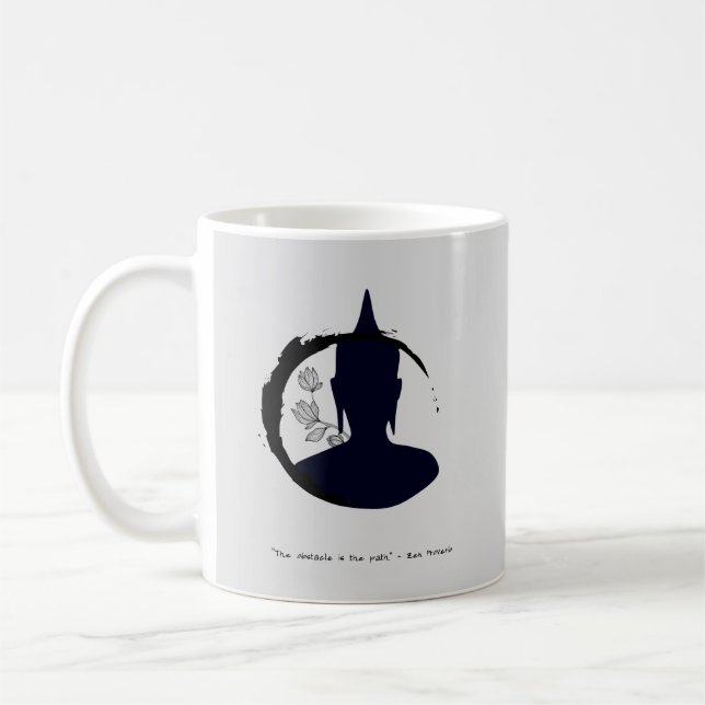 Caneca De Café Zen Mug personalizável com mensagem personalizada (Esquerda)