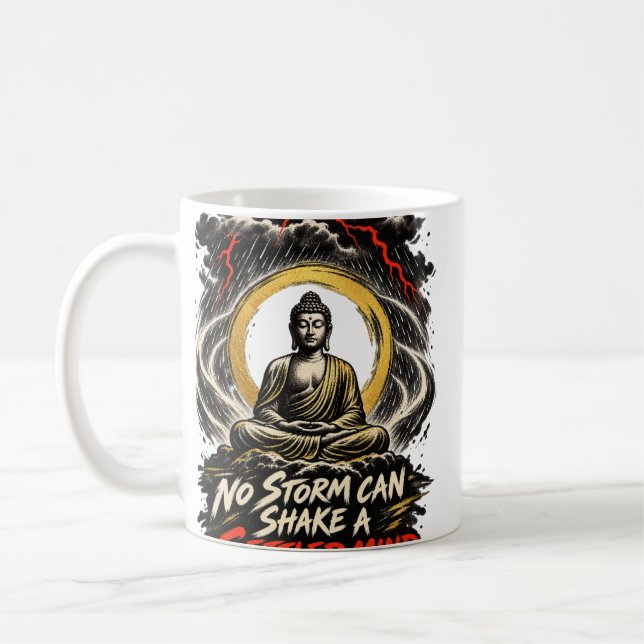 Caneca de Café Zen 'Nenhuma Tempestade Abala uma M (Esquerda)