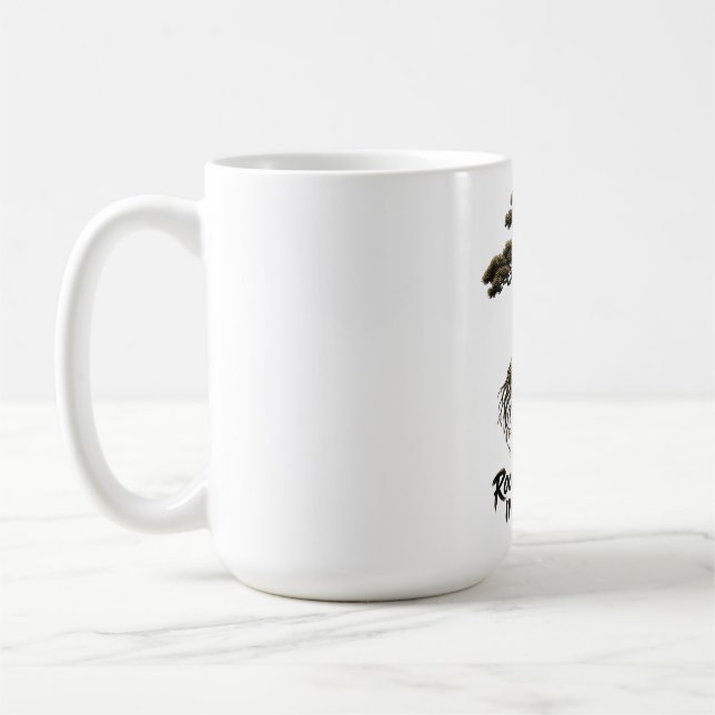 Caneca de Café Zen Raízes de Bonsai Mente Silencio (Esquerda)