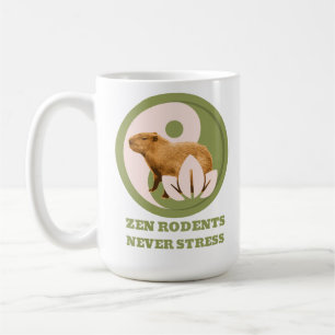 Caneca De Café Zen Rodents Nunca Stress Capybara