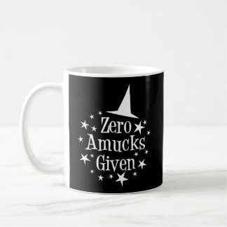 Caneca De Café Zero Amucks Dando Engraçada Bruxa de Halloween Amu