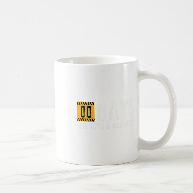 Caneca De Café Zero Dias Sem Um Dia de os pais Engraçado Piada Pa (Direita)