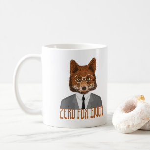Caneca De Café Zero Fox Administrada Humor