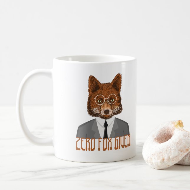 Caneca De Café Zero Fox Administrada Humor (Com Donut)