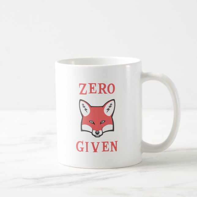 Caneca De Café Zero (Fox) dado (Direita)