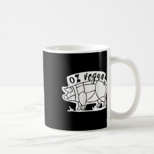 Caneca De Café Zero Percentual de Comedor de Carnívoros Engraçado