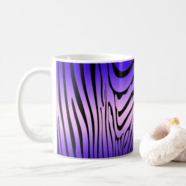 Caneca De Café Zesty Zebra Purple (Com Donut)