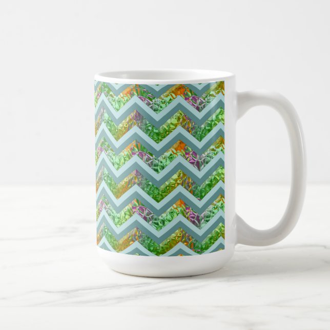 Caneca De Café ZigZag de Vidro Estreitado (Direita)
