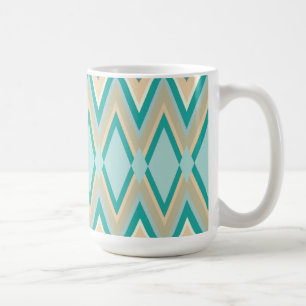 Caneca De Café zigzag-phones diagonais