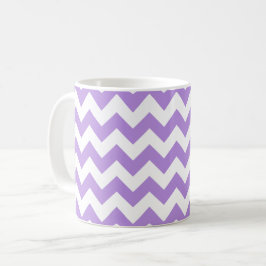 Caneca De Café Zigzag Roxo, Chevron Roxo, Padrão Geométrico