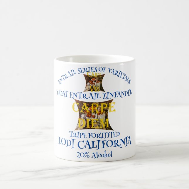 Caneca De Café Zinfandel de entranhas de cabra da tripa da Califó (Centro)
