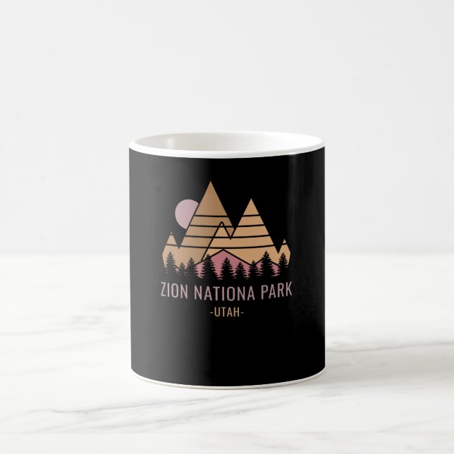Caneca De Café Zion National Park Retro (Centro)