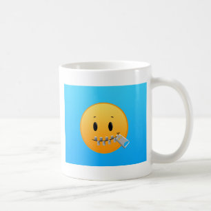 Caneca De Café Zipper Emoji