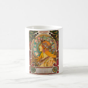 Caneca De Café Zodiac, Mucha