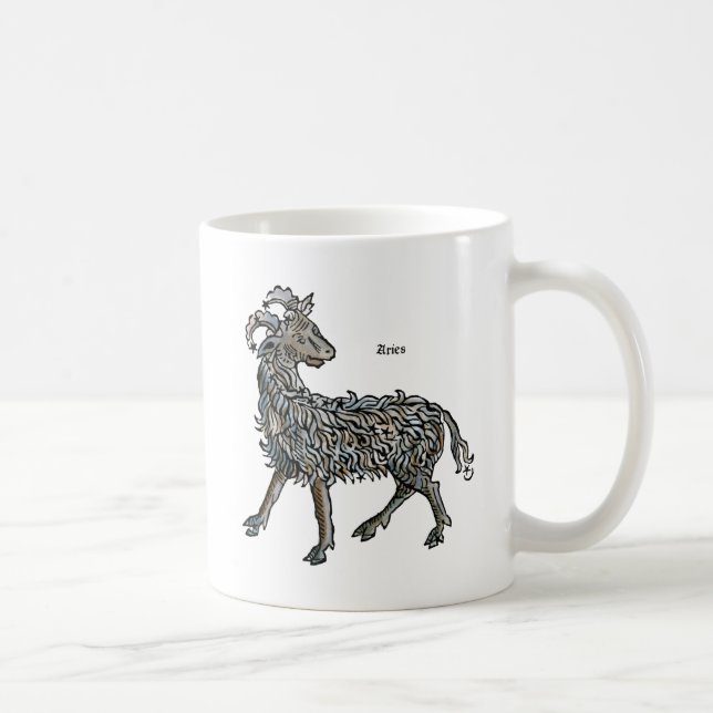 Caneca De Café Zodíaco: Aries, 1482 (Direita)