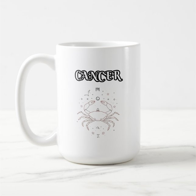 Caneca De Café zodíaco de câncer (Esquerda)
