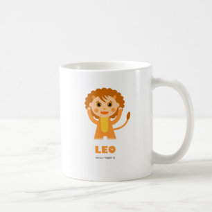 Caneca De Café Zodíaco de Leo para miúdos