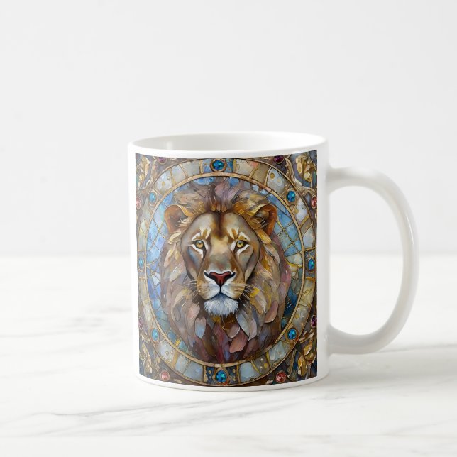Caneca De Café Zodíaco - Leão (Direita)