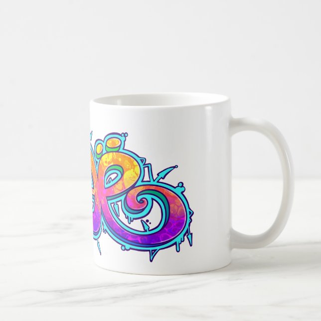 Caneca De Café ZOE grafitti nome - (Direita)