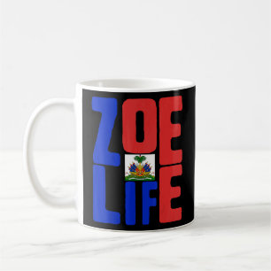Caneca De Café Zoe Life Haitian Pride Perfeito Haiti Dia da Bande