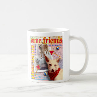 Caneca De Café ZoeSPEAK - alguns amigos na praia...